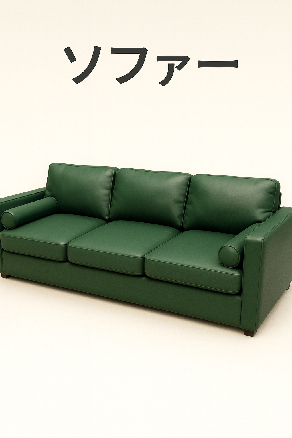 モダンソファ 3人掛け – 3Dモデル（FBX / OBJ / GLB）Game-ready PBR