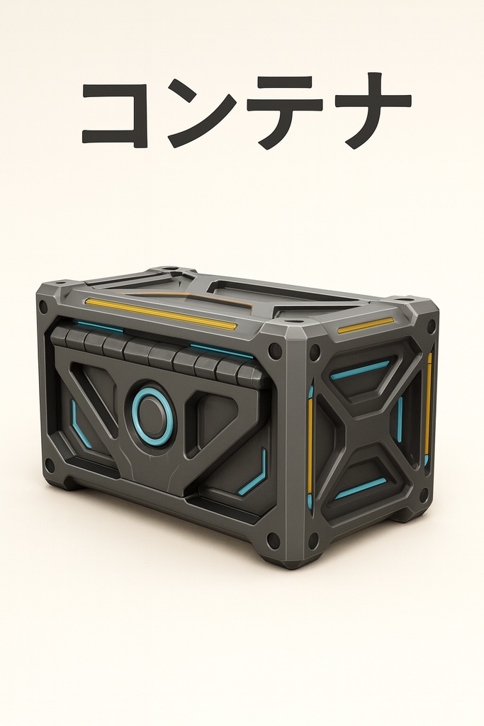 Sci-Fi Supply Crate – SFコンテナ 3Dモデル（FBX/OBJ/GLB/PBR）
