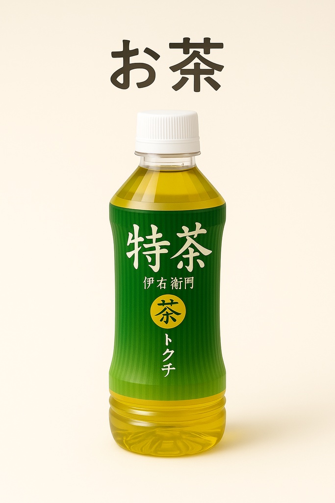 Green Tea Bottle – 緑茶ペットボトル 3Dモデル（FBX/OBJ/GLB/PBR）