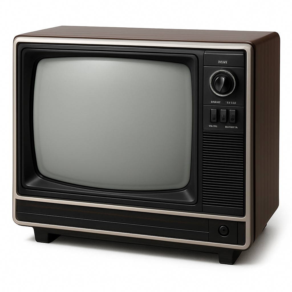 Vintage CRT Television – レトロTV 3Dモデル(FBX/OBJ/GLB/PBR)