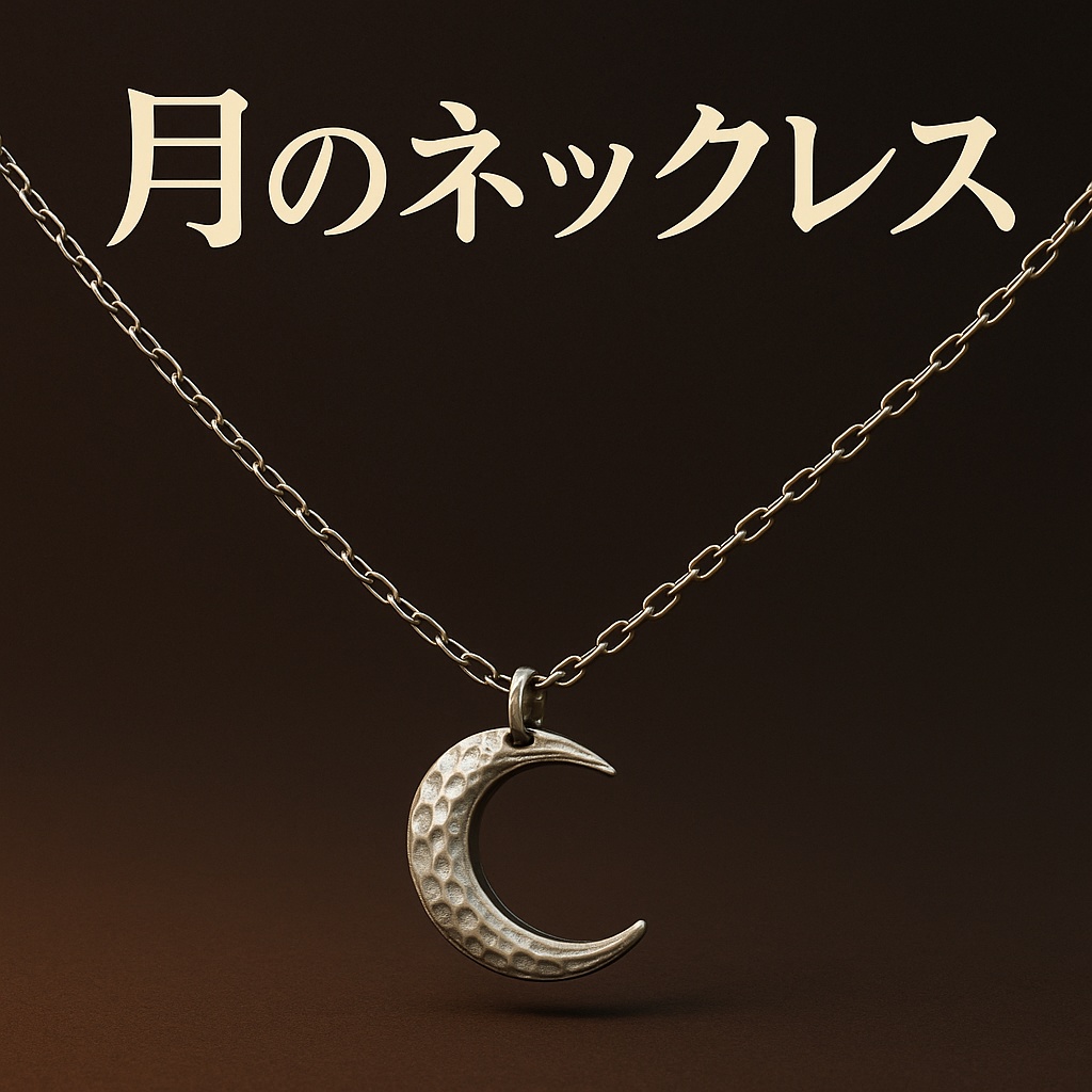 Lunar Crescent Necklace – 三日月ペンダント 3Dモデル(FBX/OBJ/GLB/PBR)