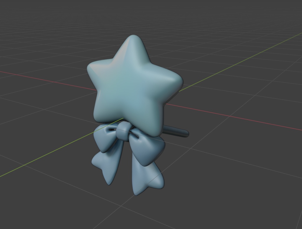 Aqua Star Charm – アクアスターのおまもりステッキ 3Dモデル(FBX/OBJ/GLB/PBR)