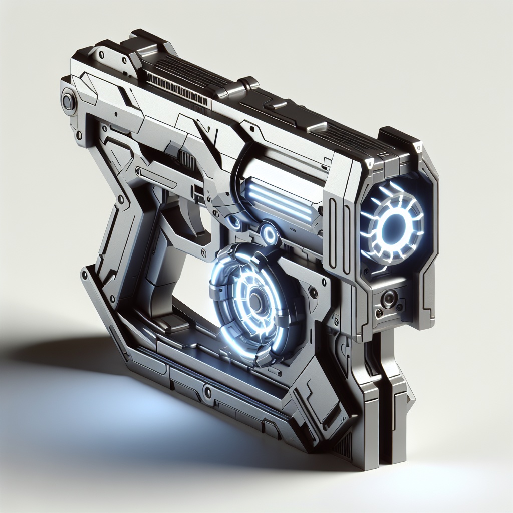 Energy Gun - エネルギー銃 blaster - ブラスター (FBX/OBJ/GLB/PBR)