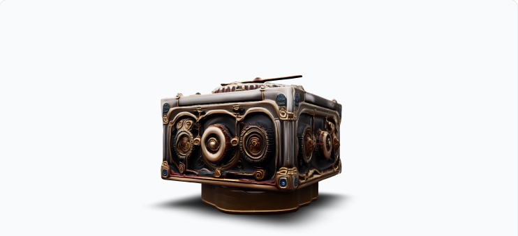 steamPankBox - スチームパンクボックス (FBX/OBJ/GLB/PBR)