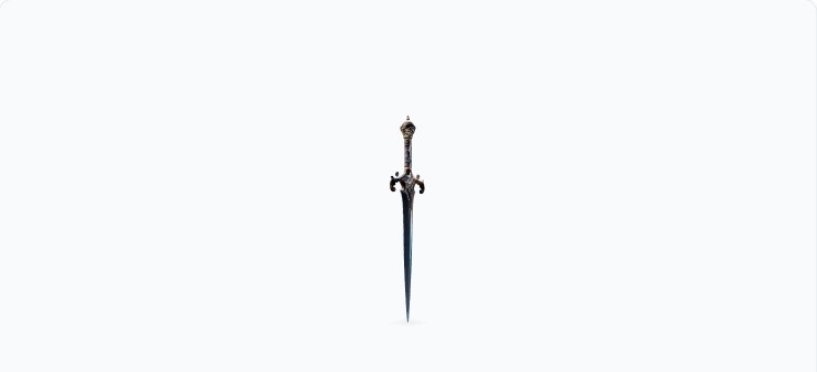 Gold Sword - 黄金の剣 (FBX/OBJ/GLB/PBR)