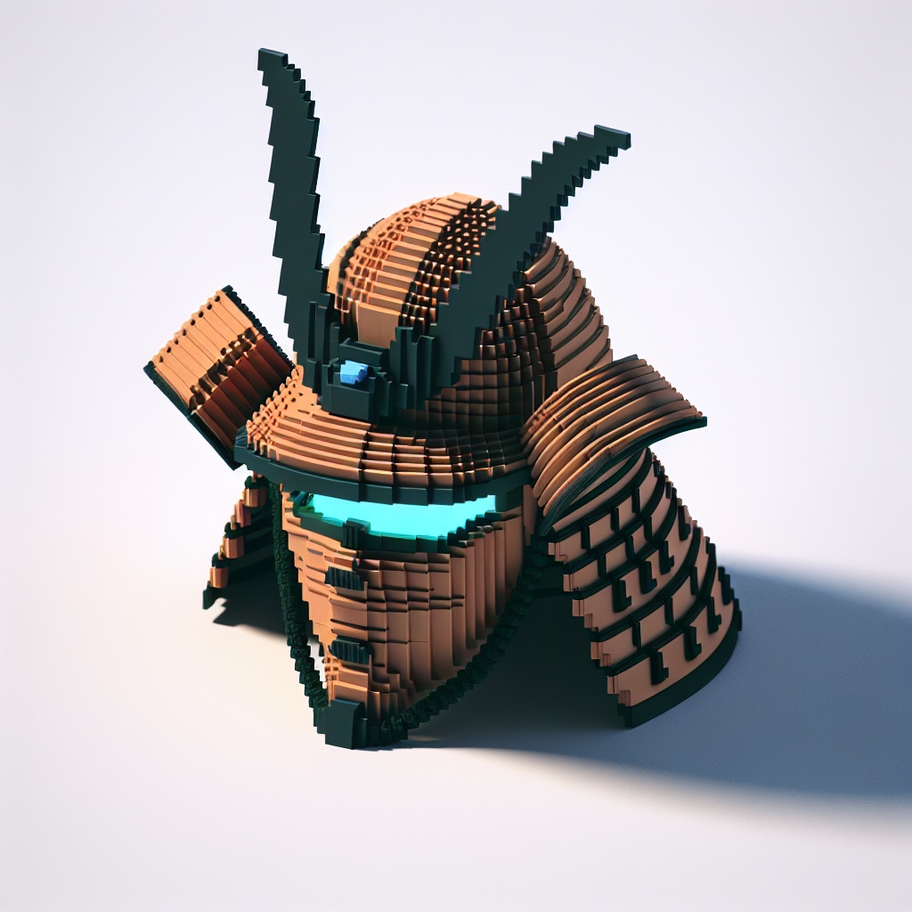 Samurai Helmet- サムライヘルメット (FBX/OBJ/GLB/PBR)