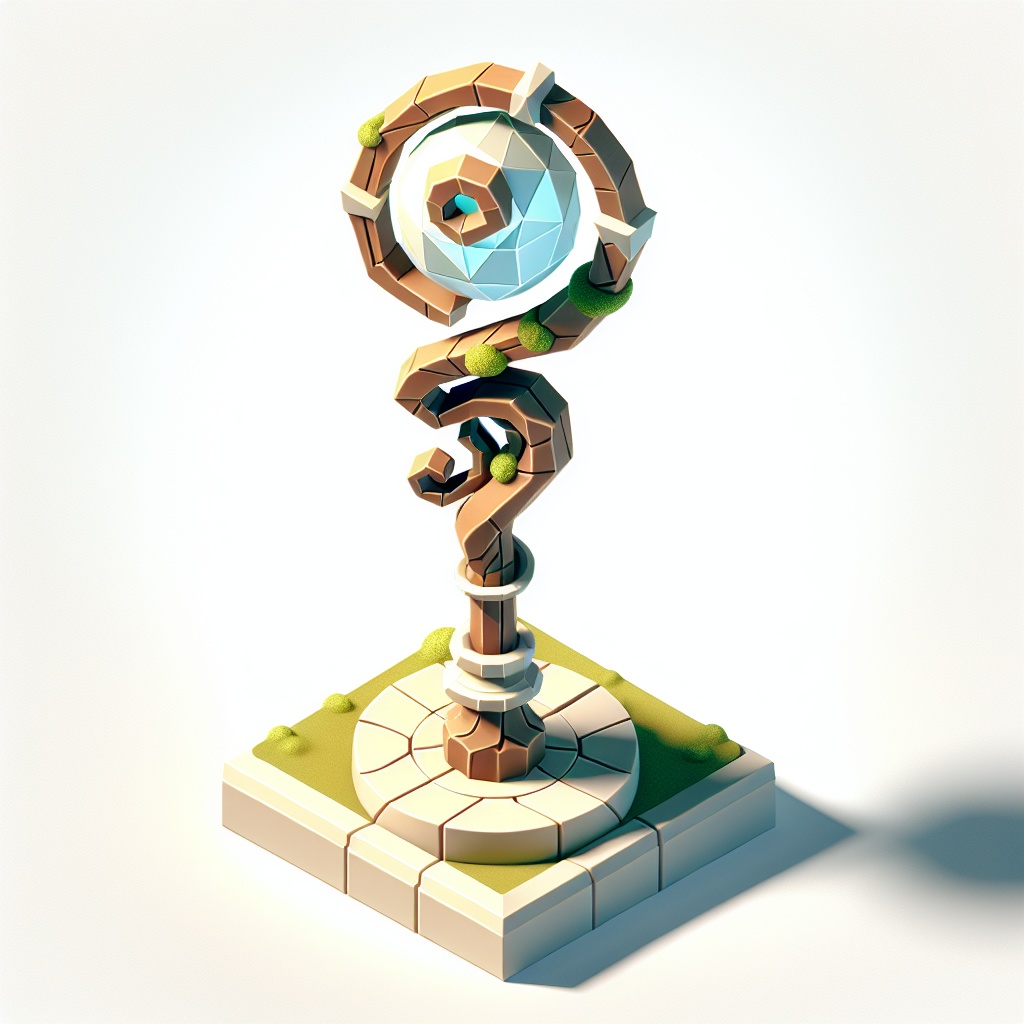 Magic Staff - 魔法の杖 (FBX/OBJ/GLB/PBR)