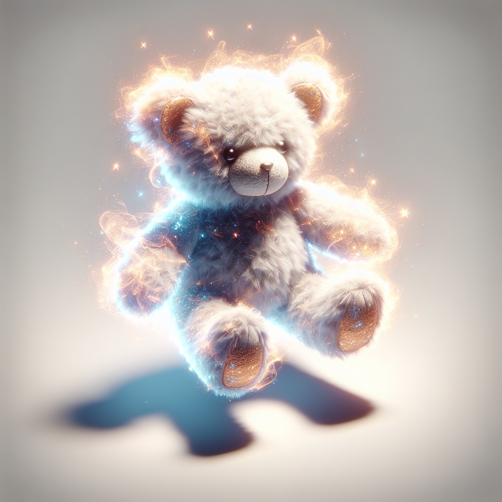 Fluffy Teddy - 熊のぬいぐるみ (FBX/OBJ/GLB/PBR)