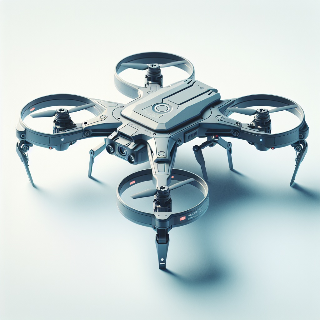 Futuristic Drone メカニカルなドローン(FBX/OBJ/GLB/PBR)