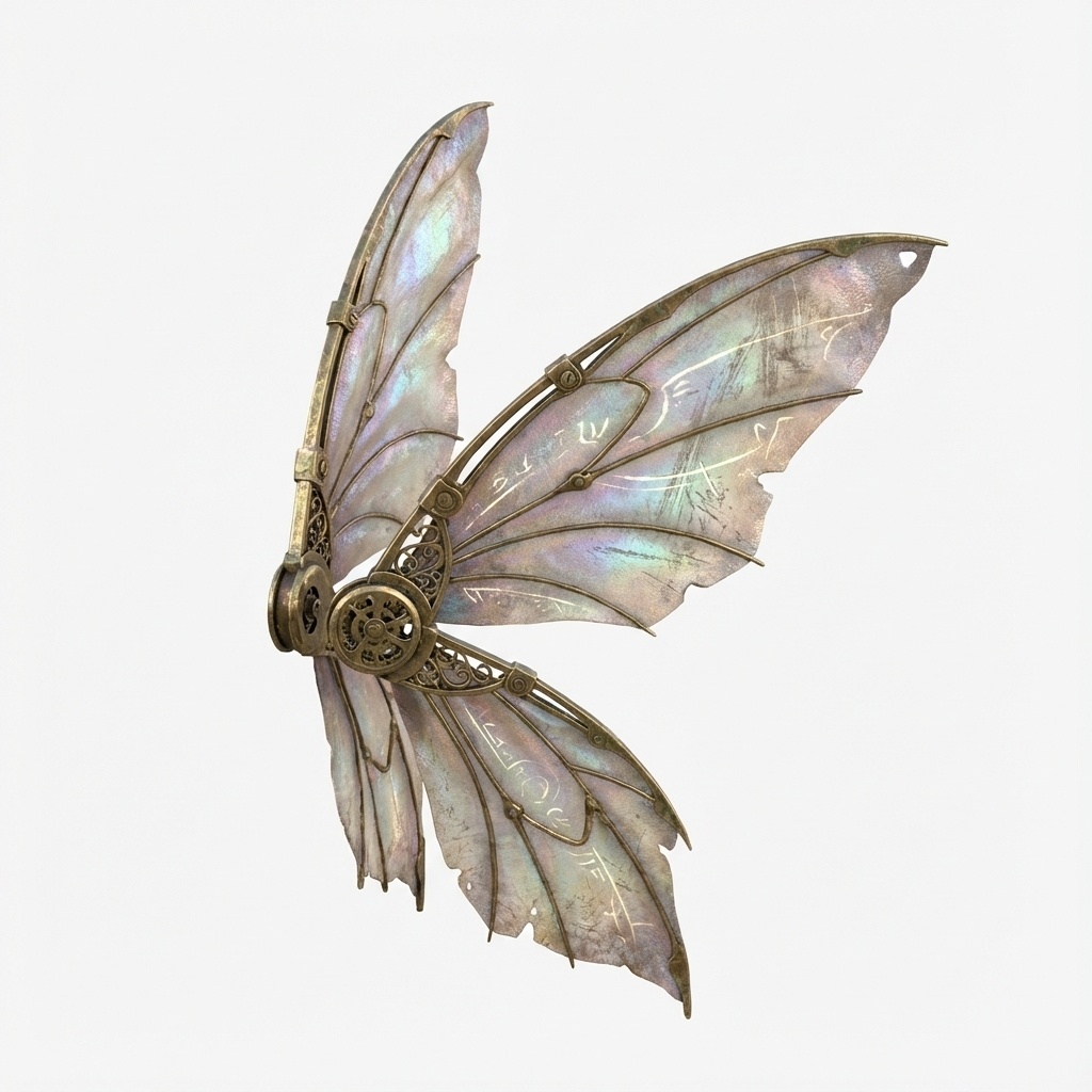 Fairy 3D Accessory - 妖精の羽　アクセサリー(FBX/OBJ/GLB/PBR)