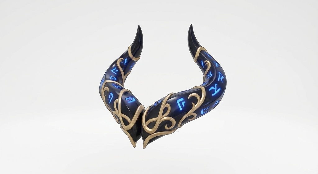 Magic Horn - 魔法のツノ (FBX/OBJ/GLB/PBR)