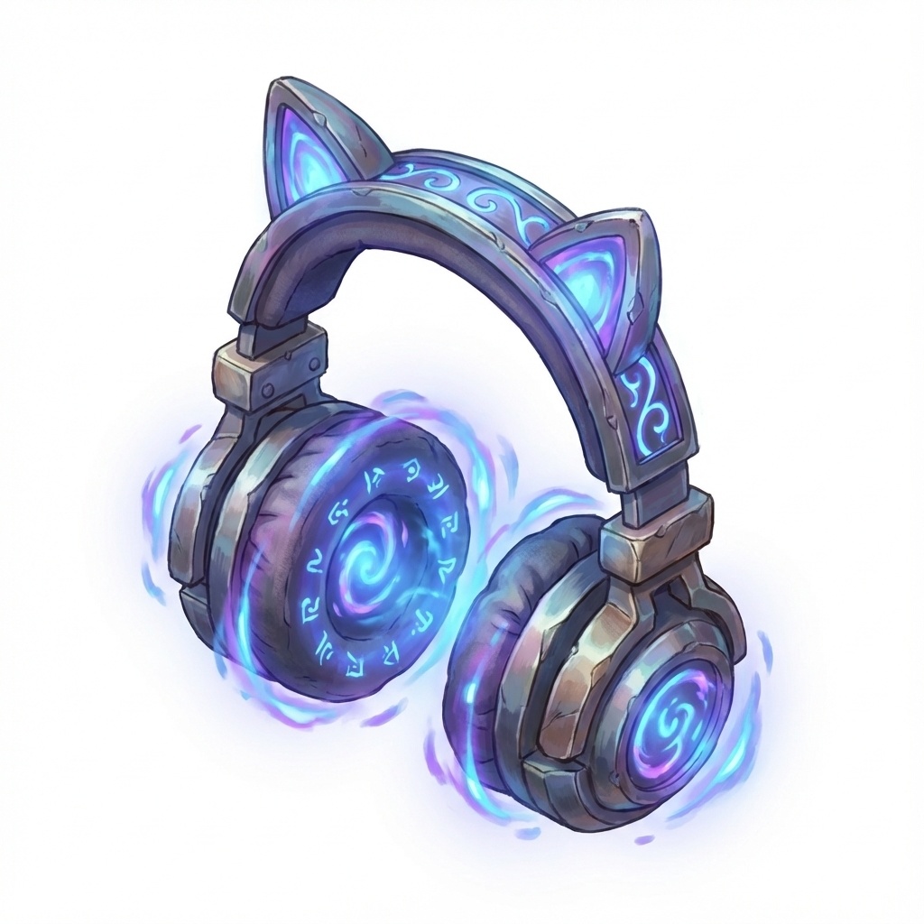 Magic Headphone - 魔法のヘッドフォン (FBX/OBJ/GLB/PBR)
