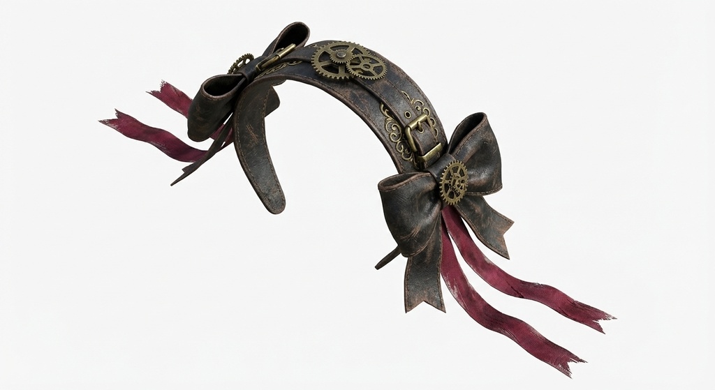 Steampunk Headband - 可愛いヘッドバンド (FBX/OBJ/GLB/PBR)