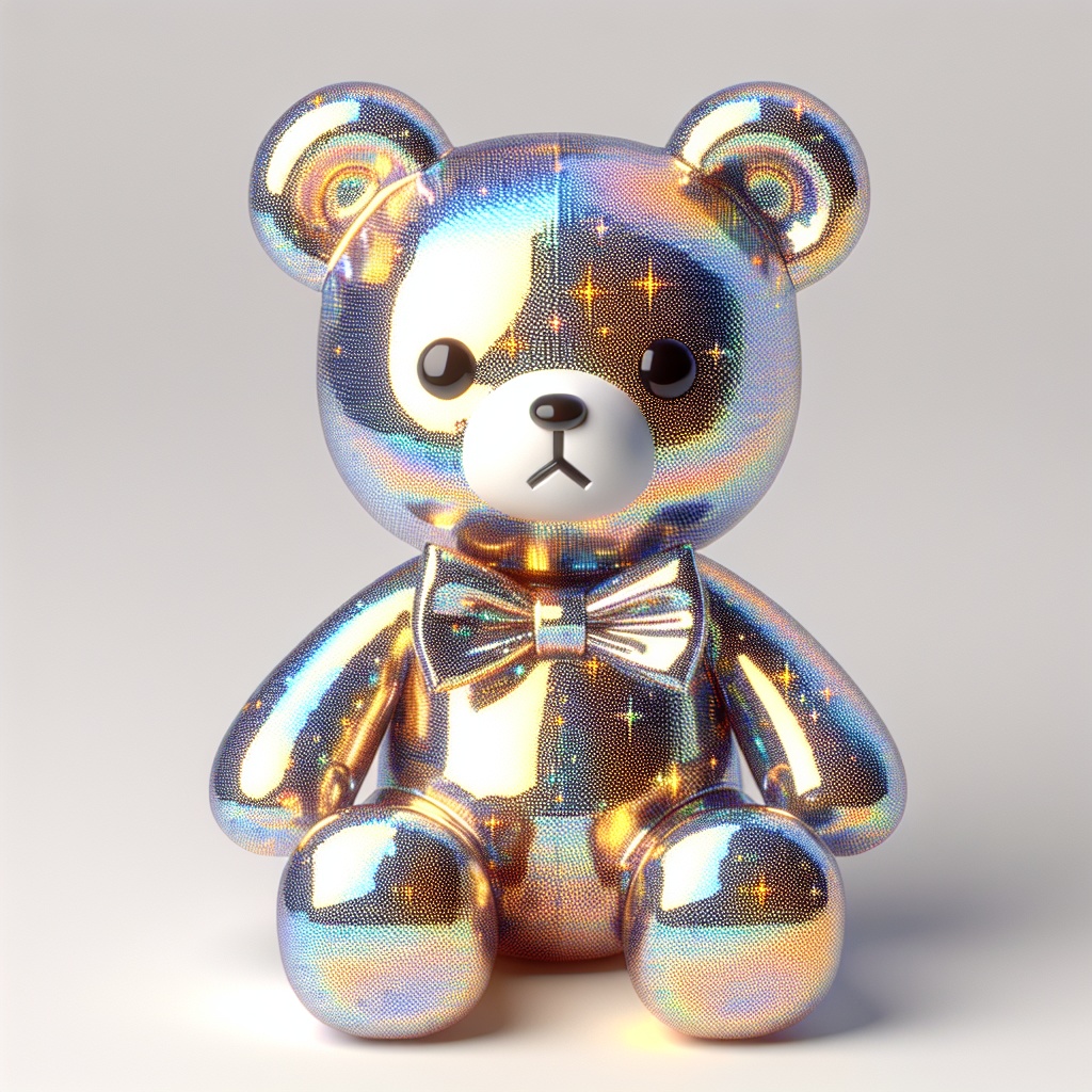 Cute Plushie Bear (FBX, GLB, OBJ, USDZ/PBR)