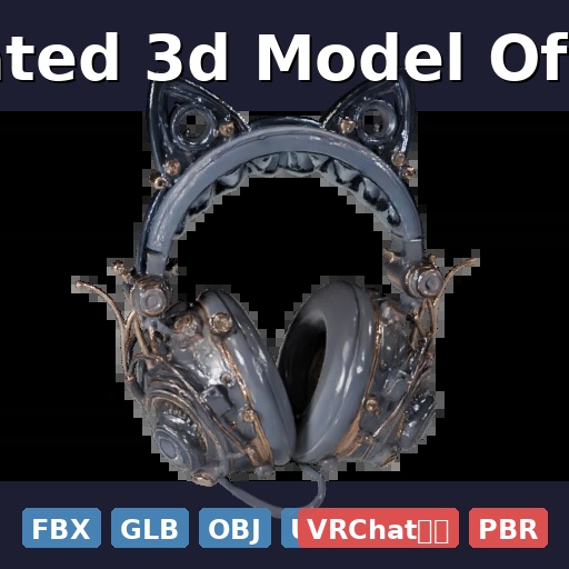 Single Isolated 3d Model Of Cyberpunk (FBX, GLB, OBJ, USDZ/PBR)