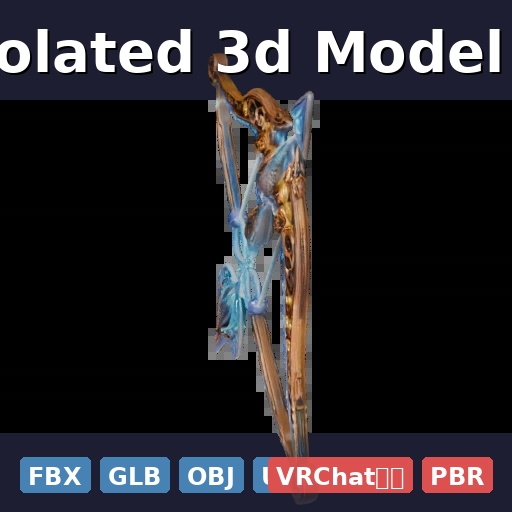 Single Isolated 3d Model Of Elven (FBX, GLB, OBJ, USDZ/PBR)