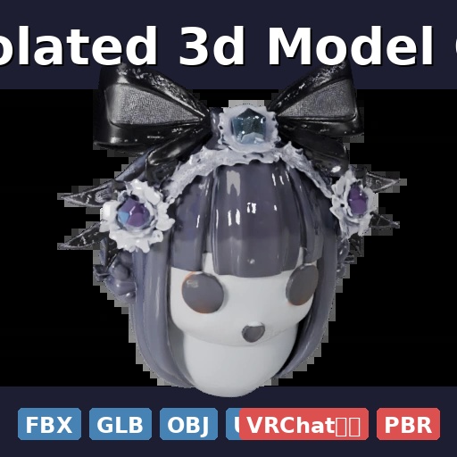 Single Isolated 3d Model Of Gothic (FBX, GLB, OBJ, USDZ/PBR)