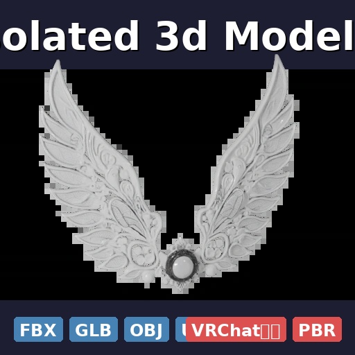 Single Isolated 3d Model Of Fairy (FBX, GLB, OBJ, USDZ/PBR)