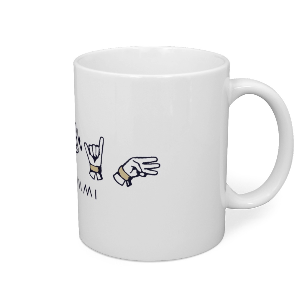 如月やみイメージ マグカップ(HANDS/DARK)