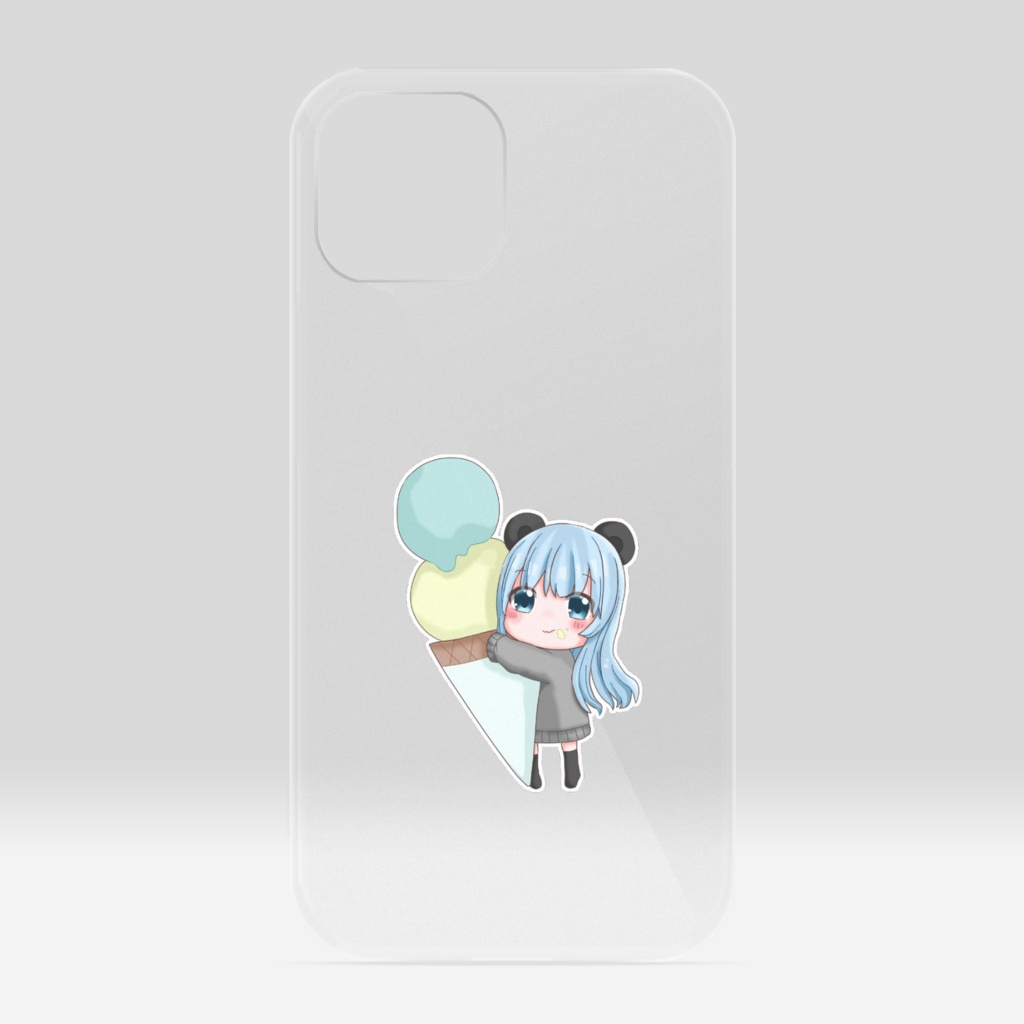 ねむりいぬクリアiPhoneケース
