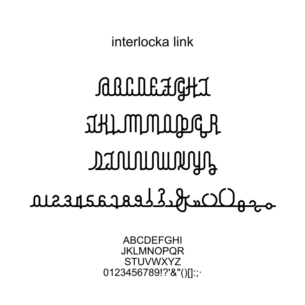 interlocka【商用利用可】実験的ディスプレイフォント