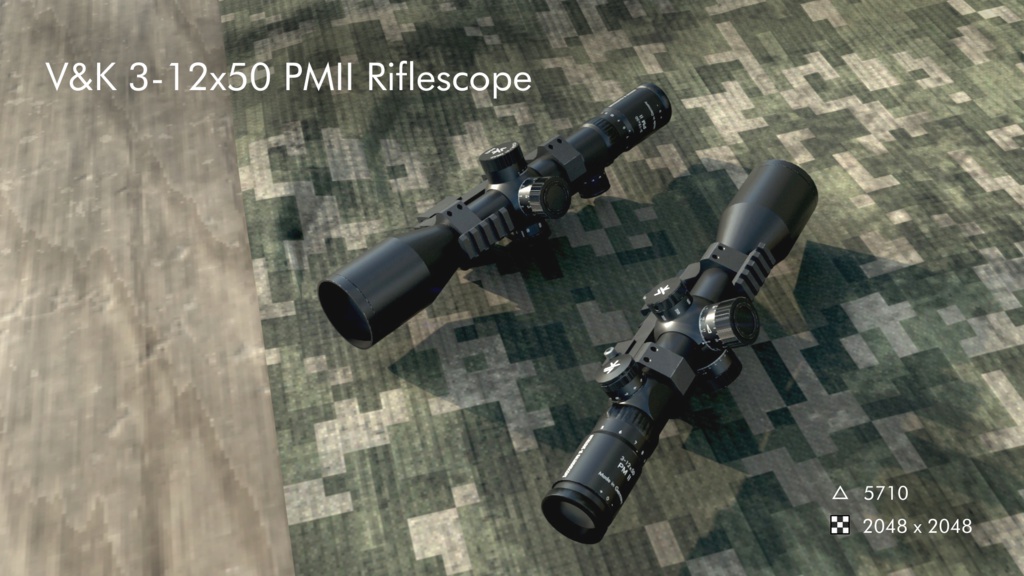 V&K 3-12x50 PMII Riflescope