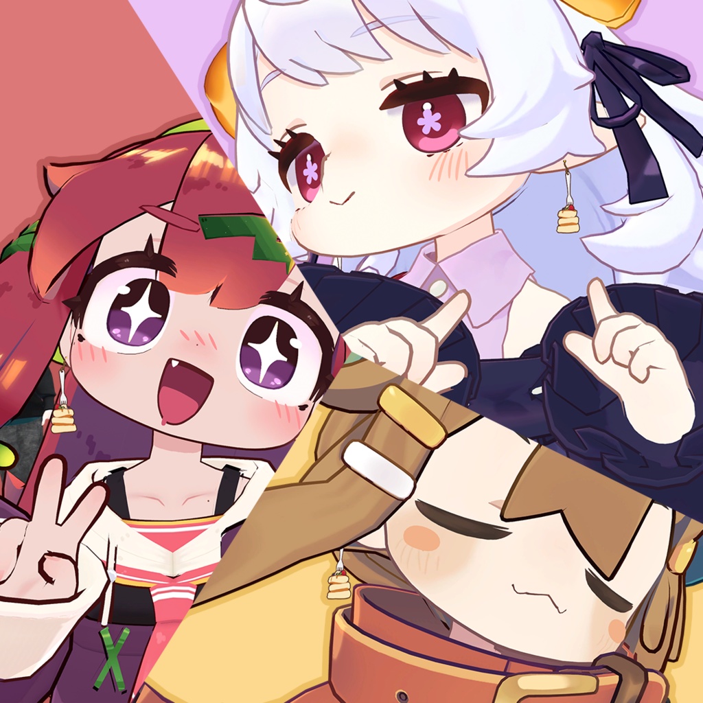 パンケーキイヤリング【MA対応】