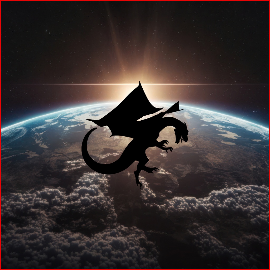 運気上昇龍クリップアート 48点セット(PNG)