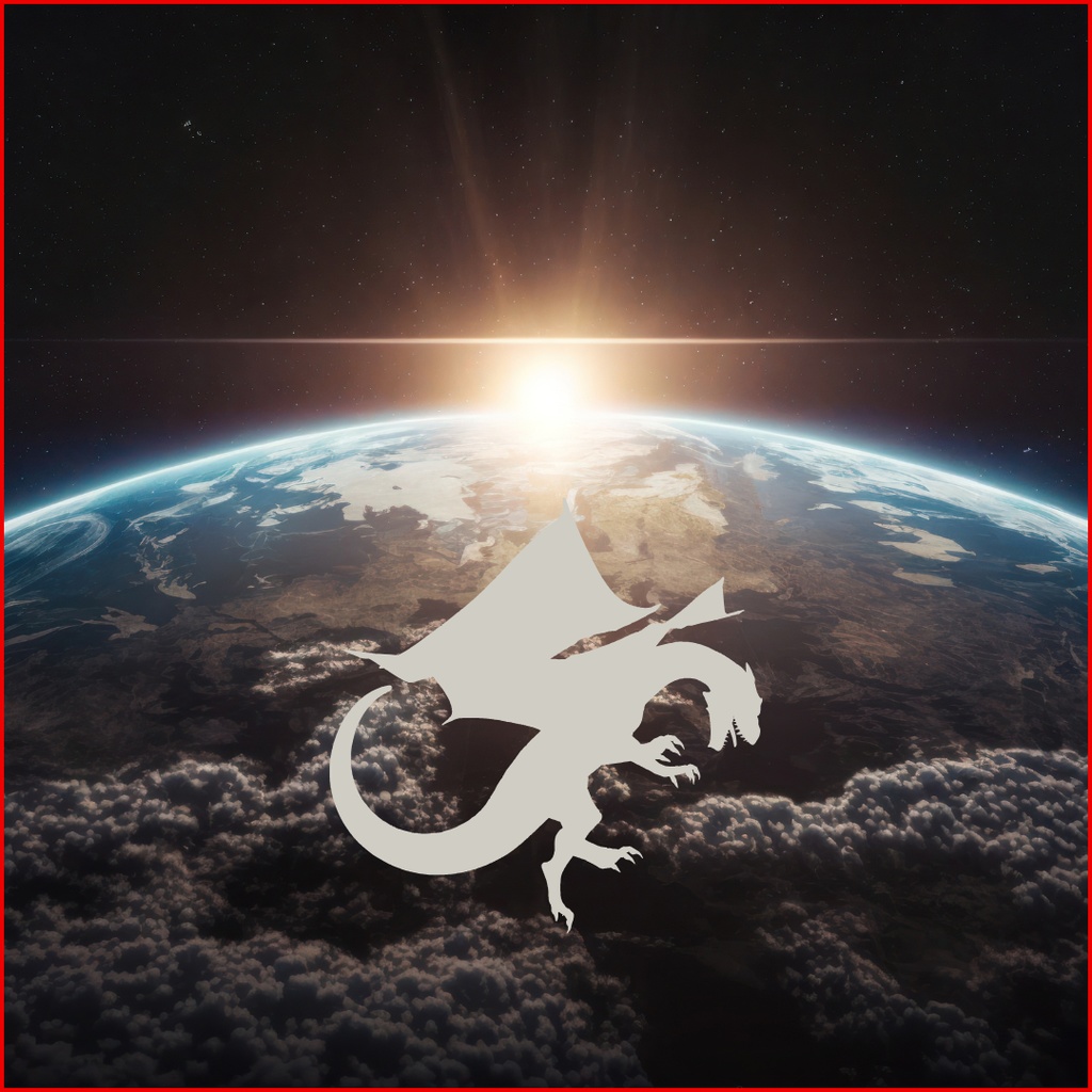 運気上昇龍クリップアート 48点セット(PNG)