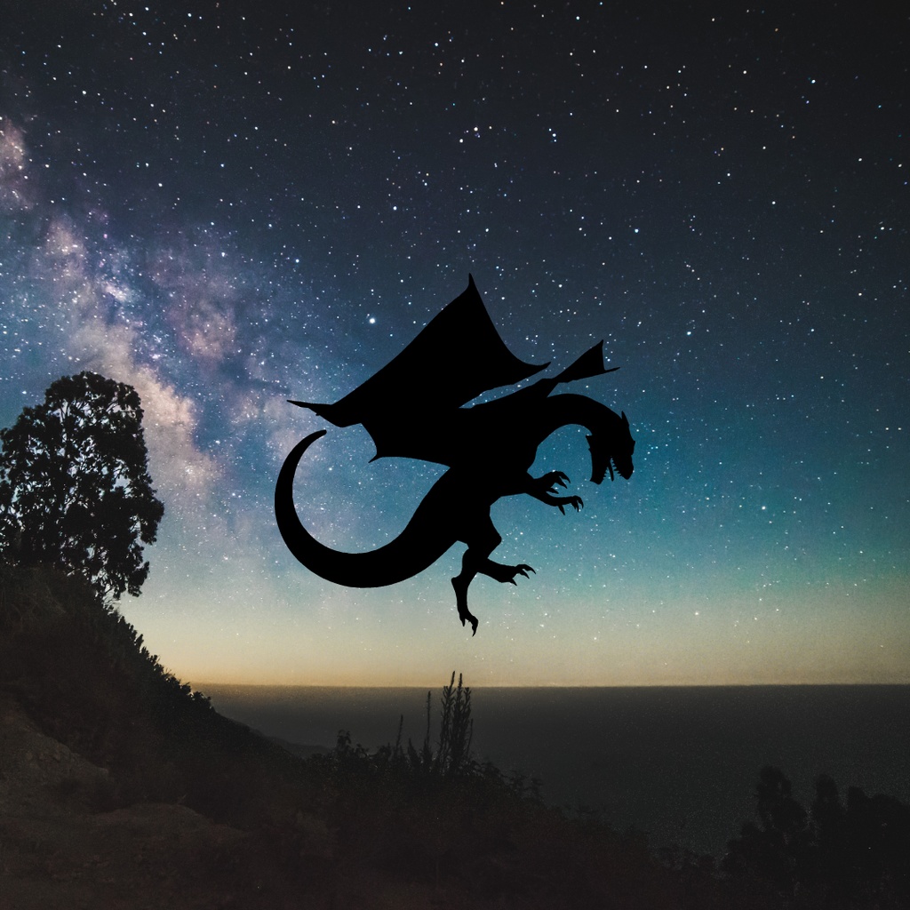 運気上昇龍クリップアート 48点セット(PNG)