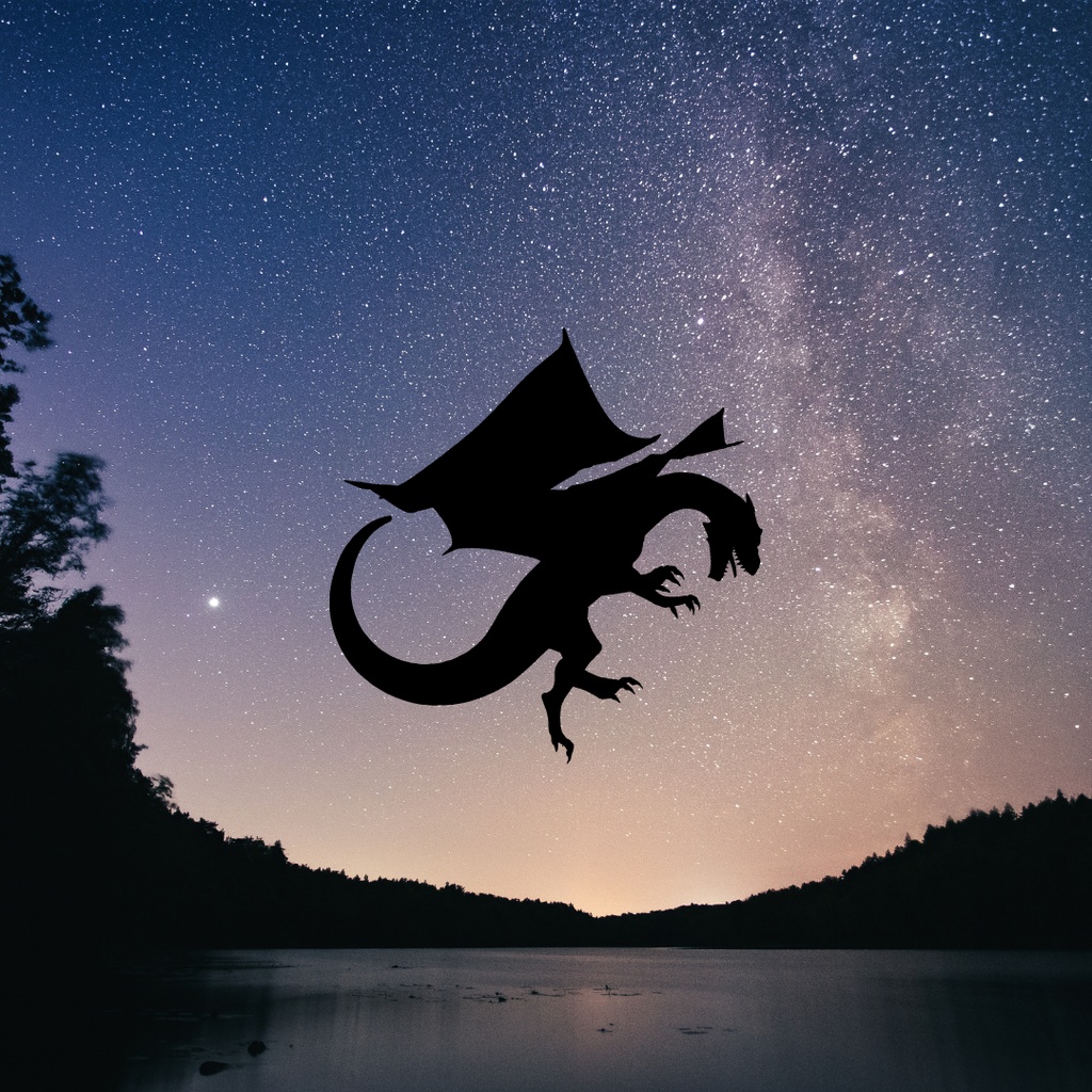 運気上昇龍クリップアート 48点セット(PNG)