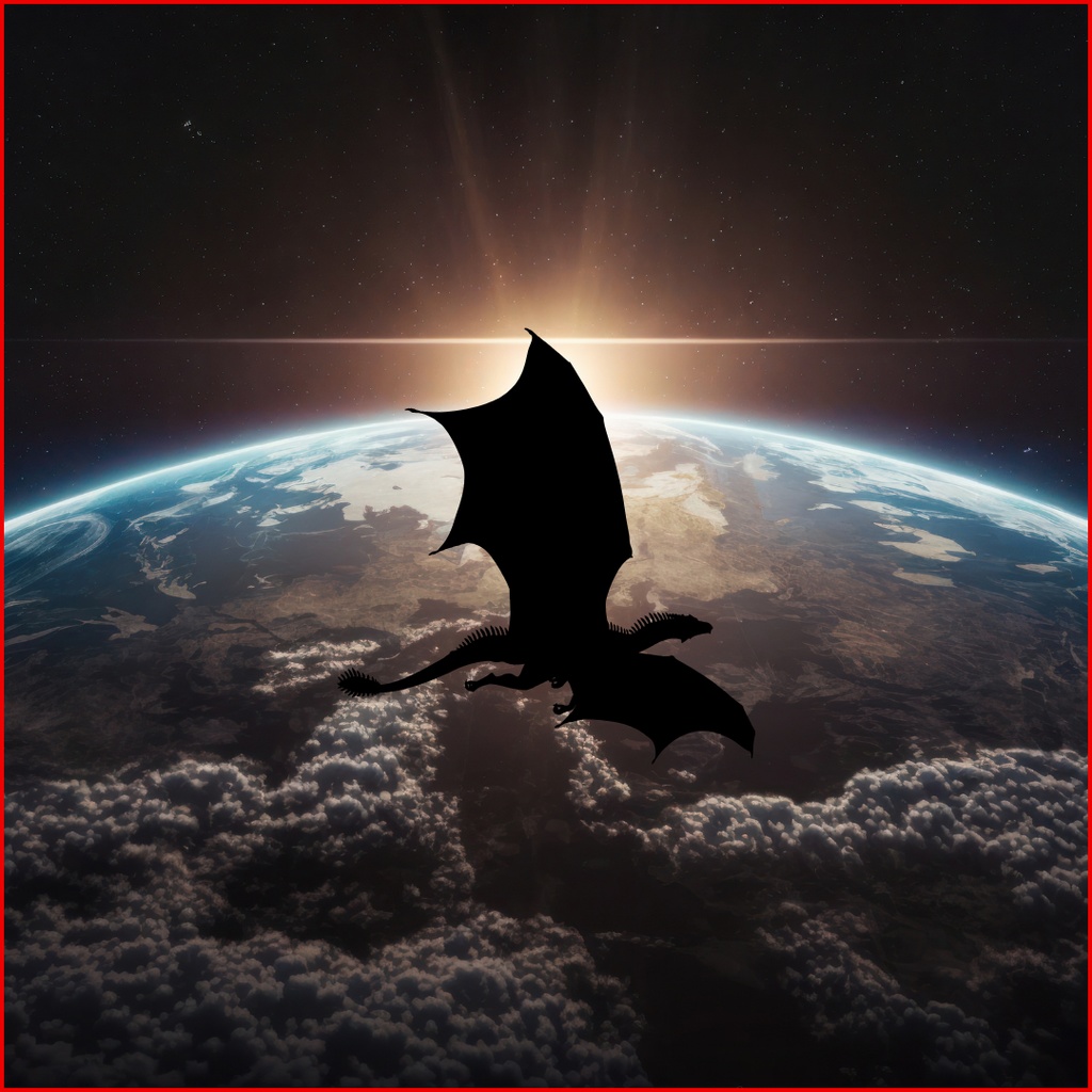 運気上昇龍クリップアート 55点セット(PNG)