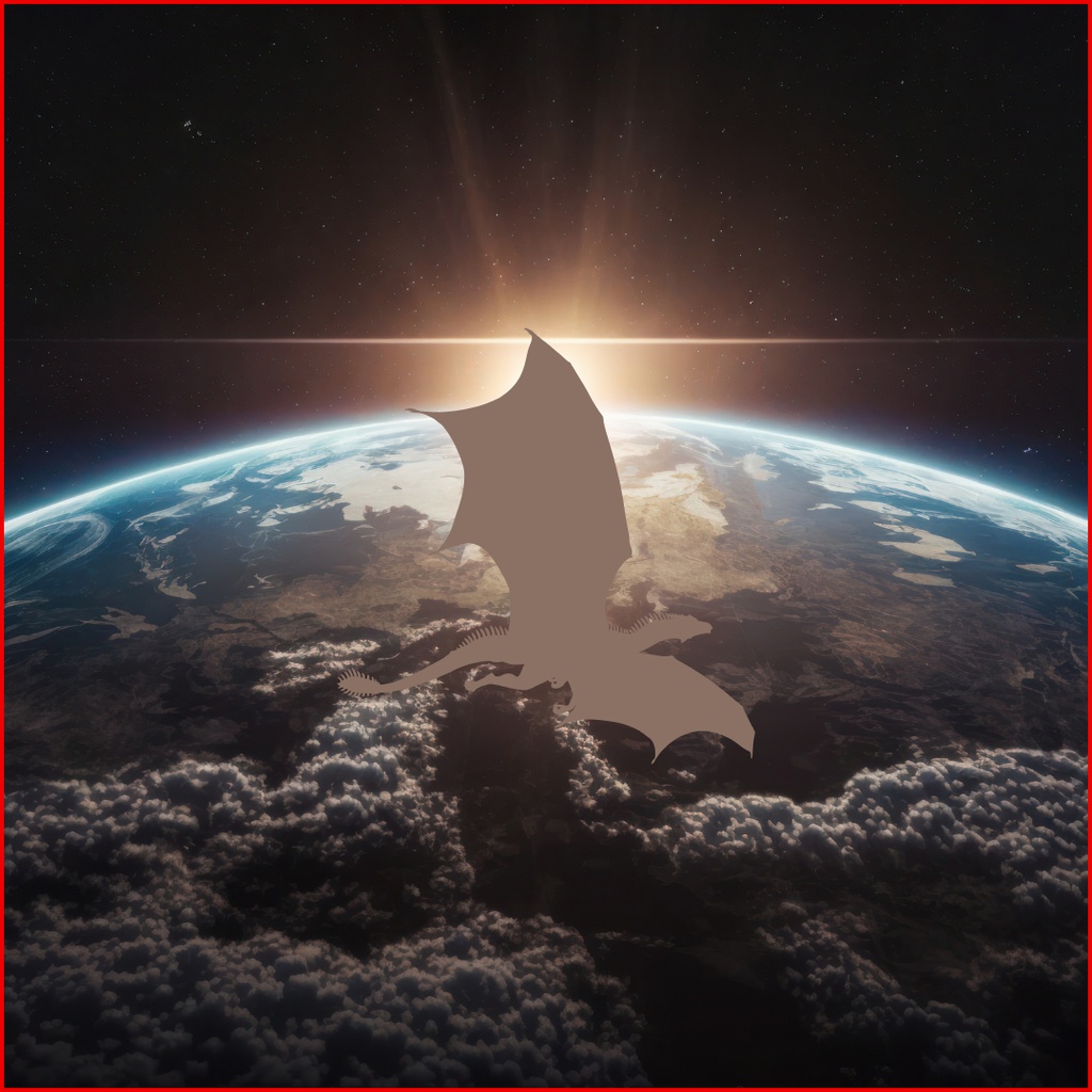 運気上昇龍クリップアート 55点セット(PNG)