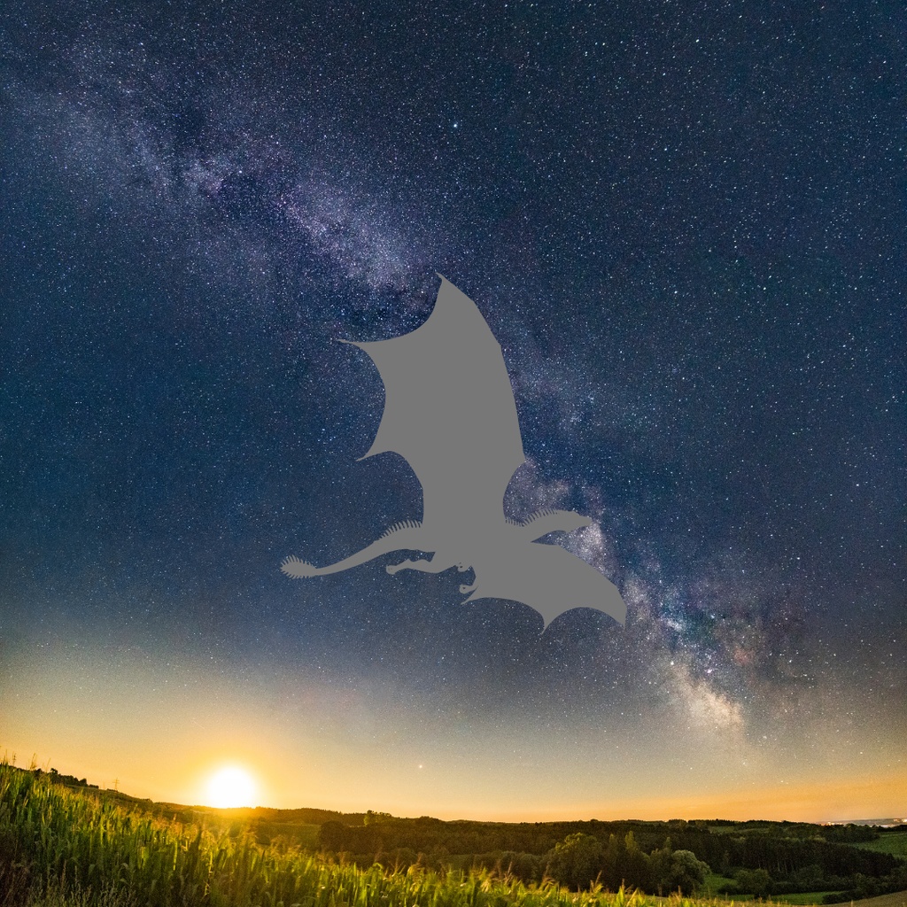 運気上昇龍クリップアート 55点セット(PNG)