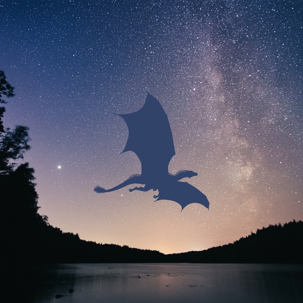 運気上昇龍クリップアート 55点セット(PNG)