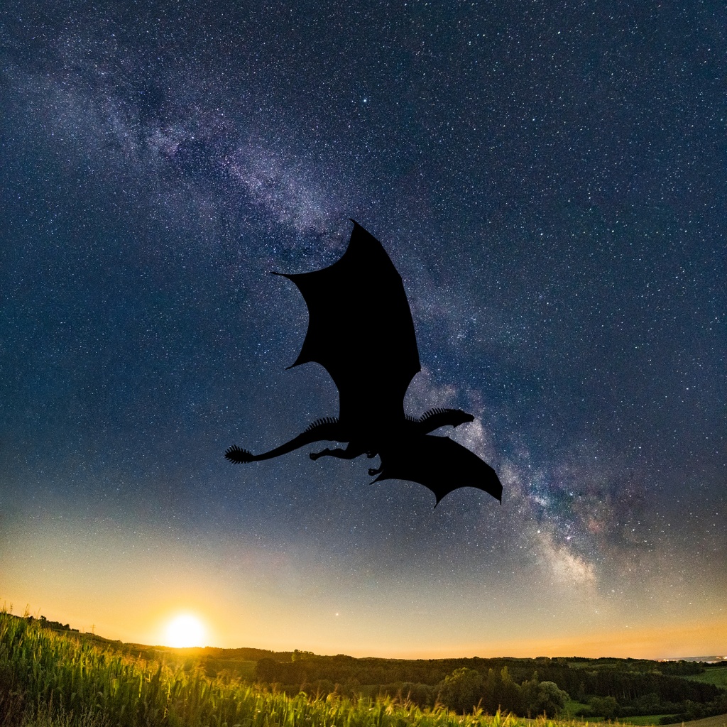 運気上昇龍クリップアート 55点セット(PNG)