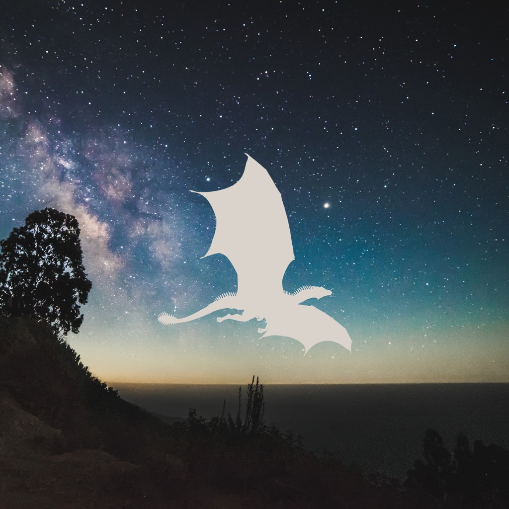 運気上昇龍クリップアート 55点セット(PNG)