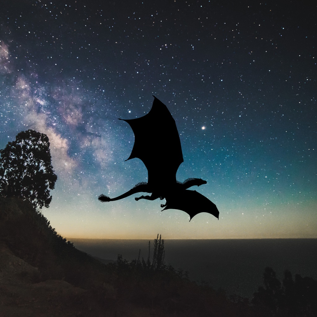 運気上昇龍クリップアート 55点セット(PNG)