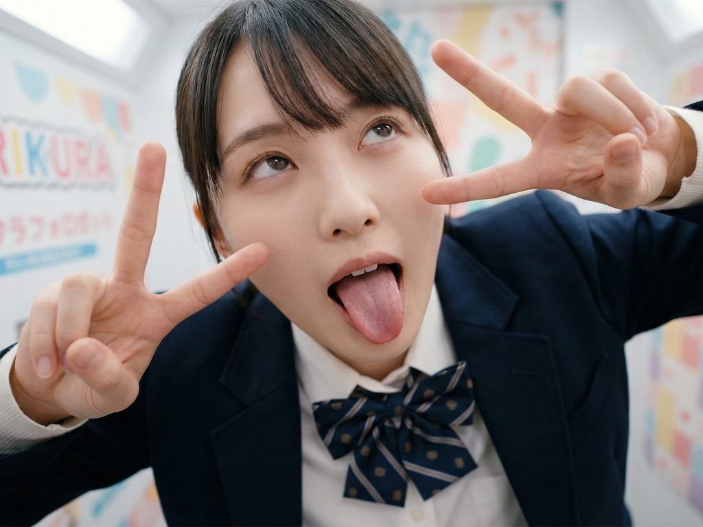 悪いコあつまれ。〜舌出し制服美少女〜【AI写真集】