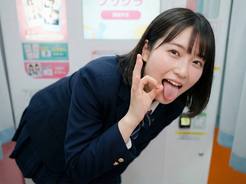 悪いコあつまれ。〜舌出し制服美少女〜【AI写真集】