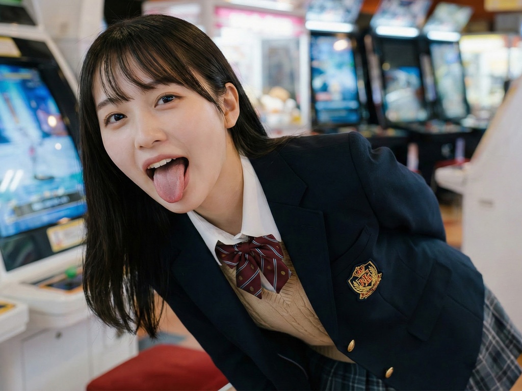 悪いコあつまれ。〜舌出し制服美少女〜【AI写真集】