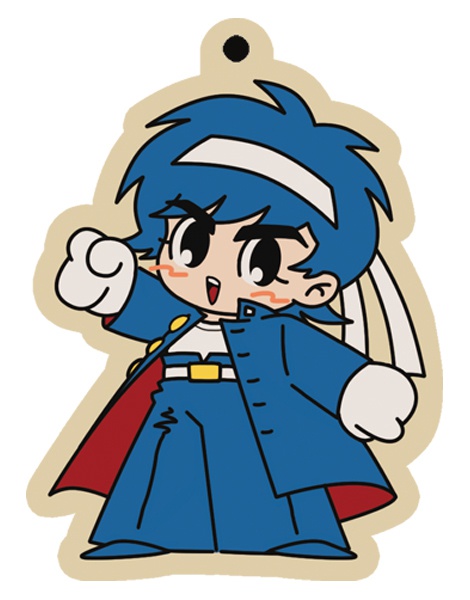 団長くんウッドキーホルダー