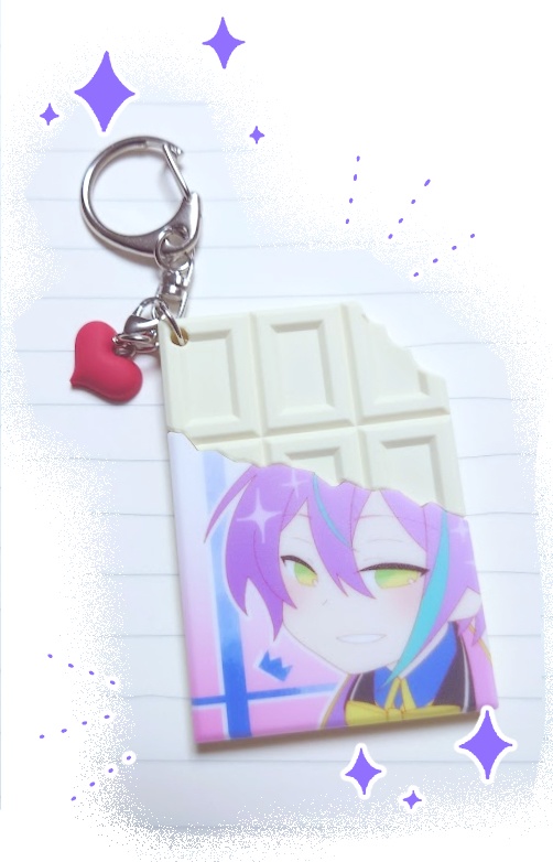 【類】板チョコラバーキーホルダー