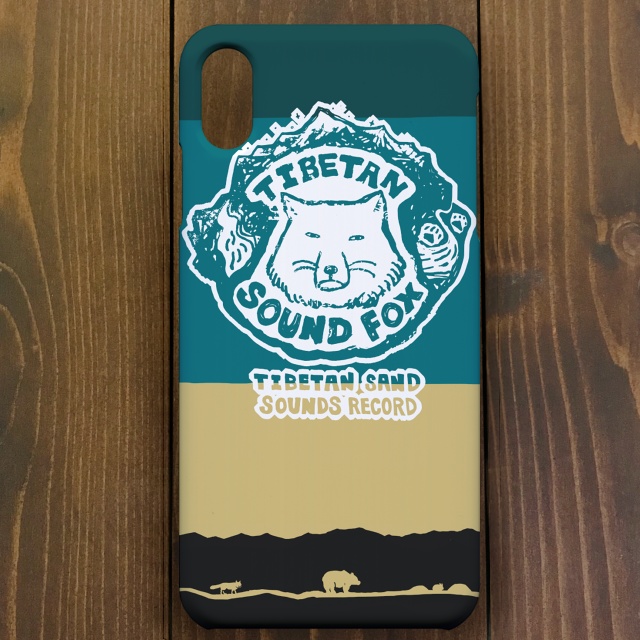 チベットスナギツネ 【iPhone11・iPhoneXR対応】チベタン サンド・サウンズレコード White スマホケースiPhone用