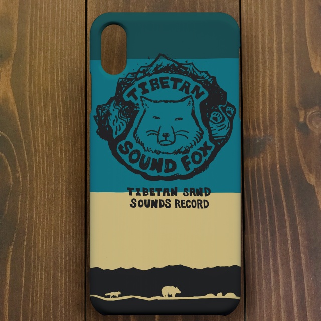 チベットスナギツネ 【iPhone11・iPhoneXR対応】チベタン サンド・サウンズレコード Black スマホケースiPhone用