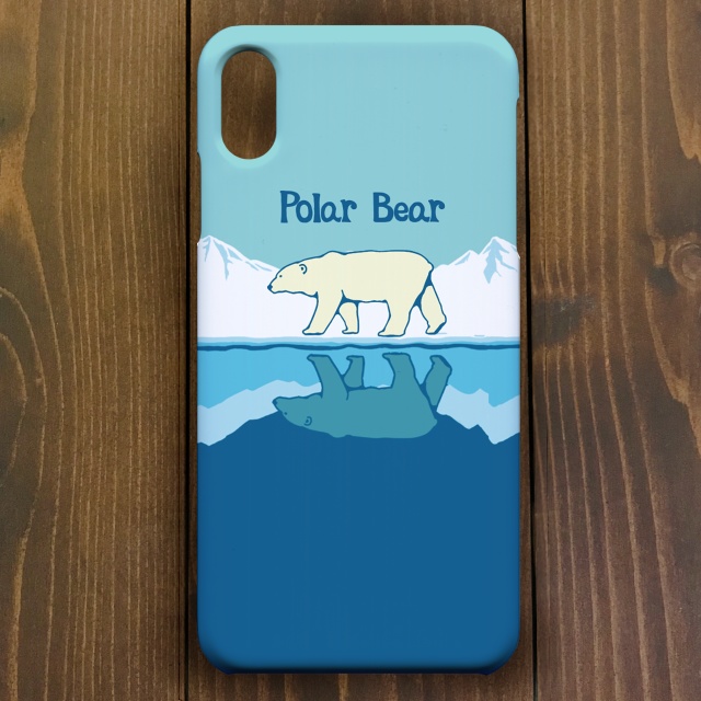 【iPhone11・iPhone SE2対応】シロクマ・スマホケースiPhone用【シロクマ】