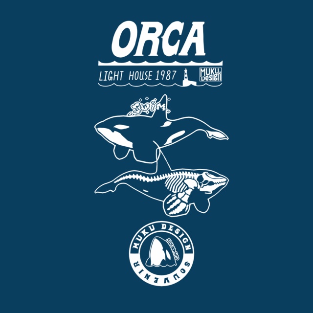 シャチ【iPhone SE2・iPhone12対応】オルカライトハウス 手帳型スマホケース iPhone用【各機種あります】