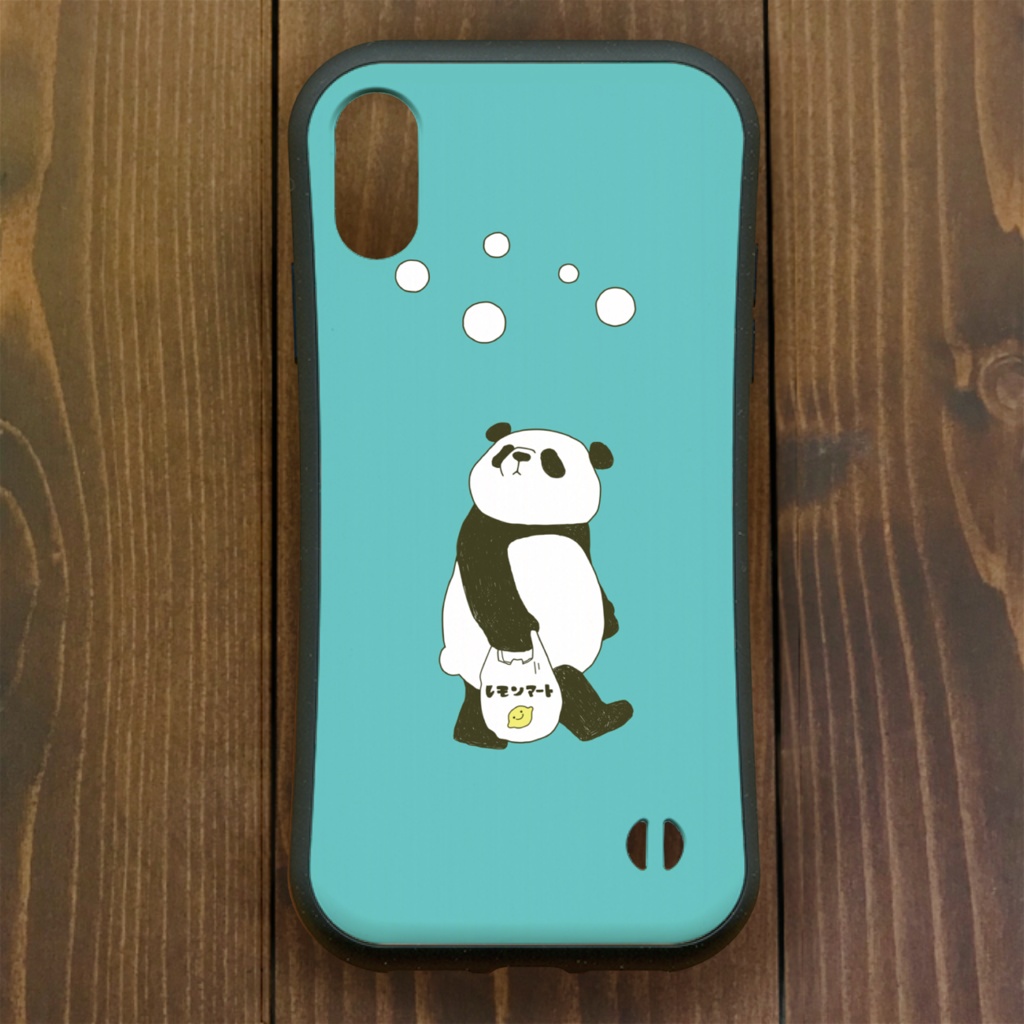 パンダ【iPhone12・iPhone11対応】パンダンチ・レモンマート グリップケース iPhone用【各機種あります】