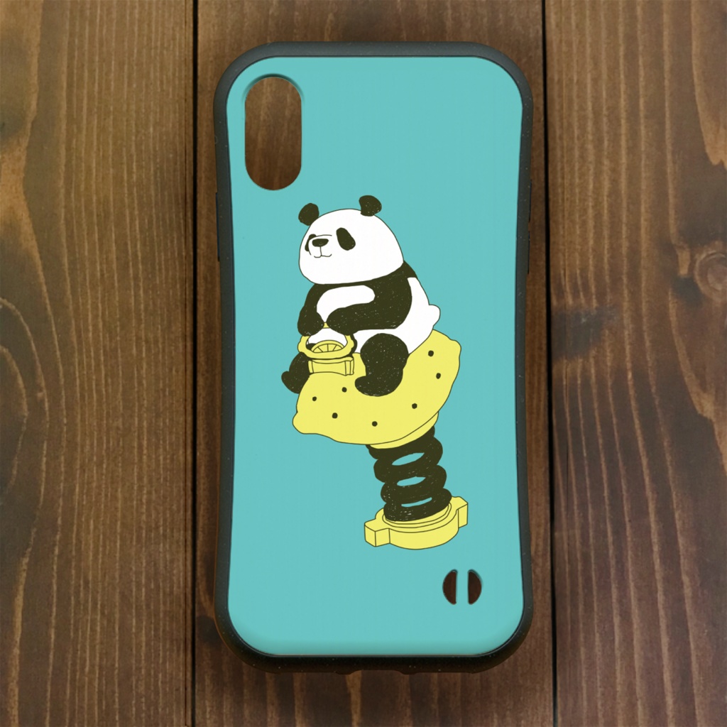 パンダ【iPhone12・iPhone11対応】パンダンチ・スウィング グリップケース iPhone用【各機種あります