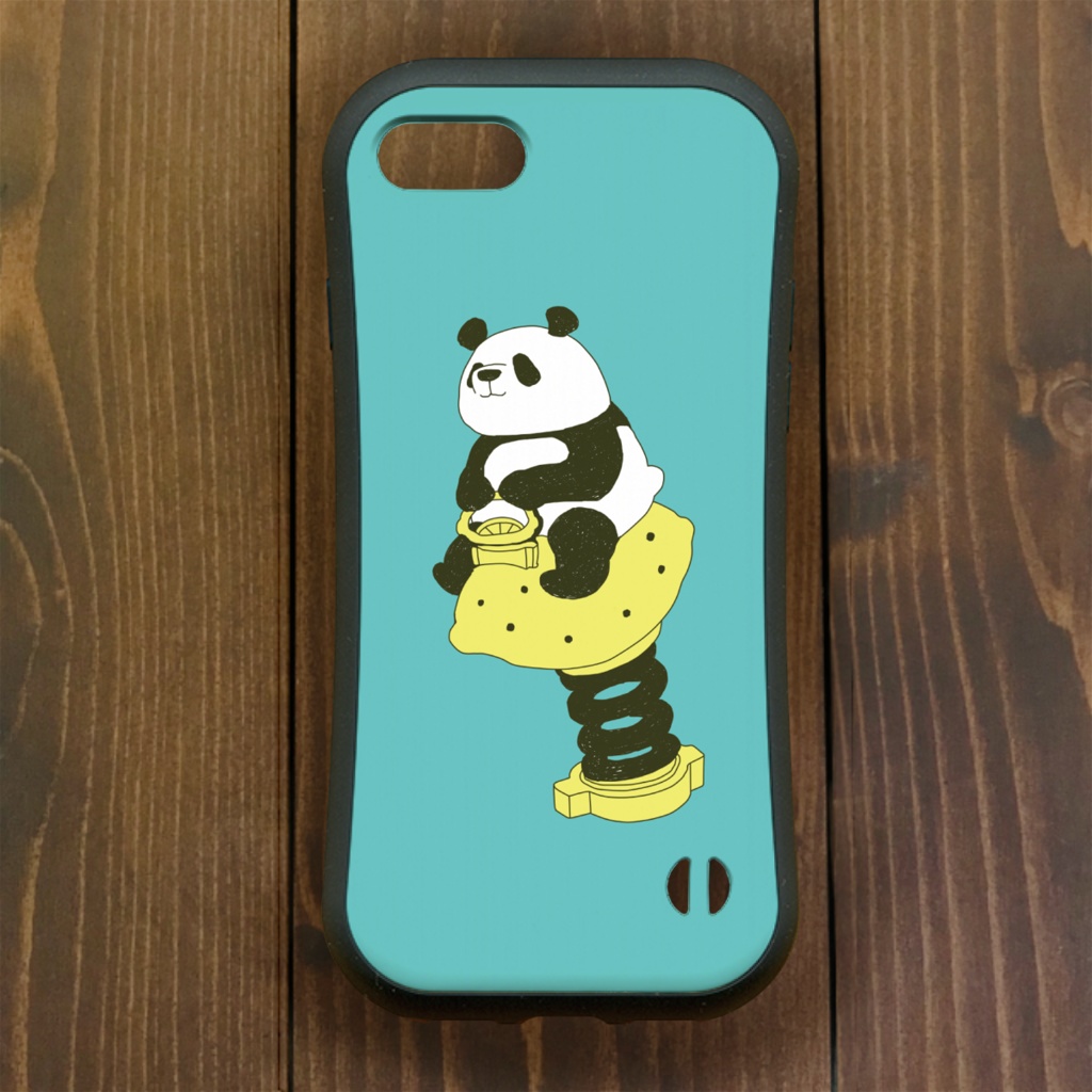 パンダ【iPhone12・iPhone11対応】パンダンチ・スウィング グリップケース iPhone用【各機種あります